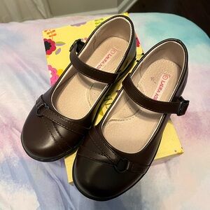 Laura Ashley brown flats for girls size 1